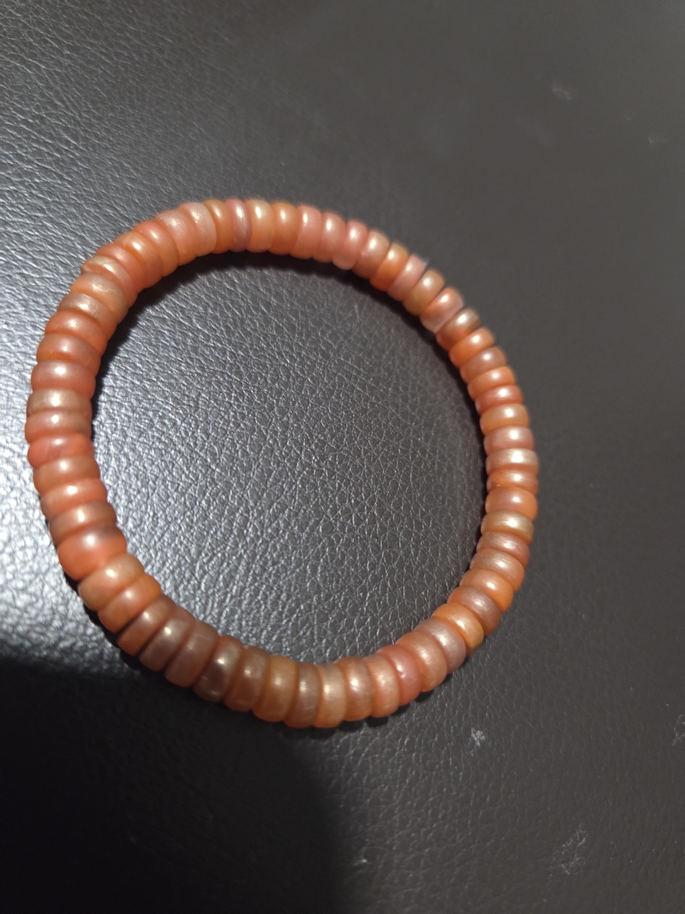 Natural Orange Agate Bracelet